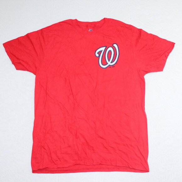 Majestic Other - Majestic Washington Nationals Red Men Tee Shirt Taylor 3 Size Large